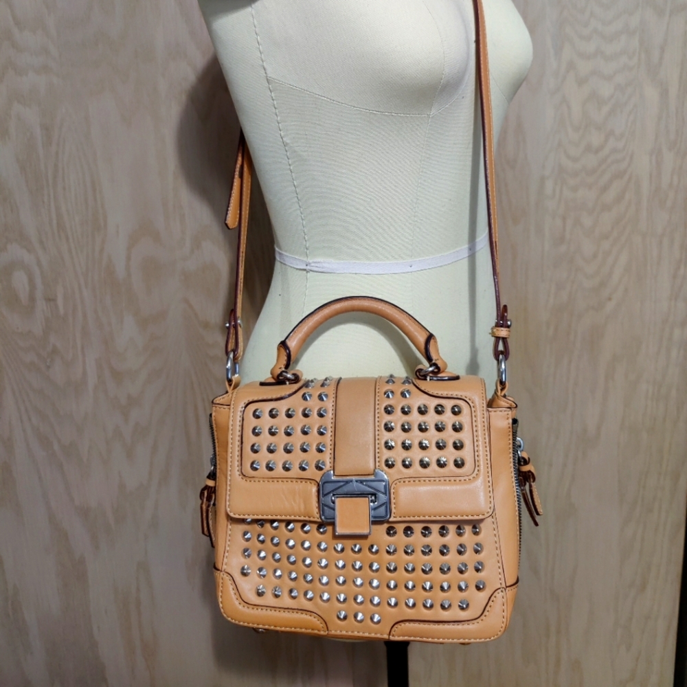 Women's Rebecca Minkoff Studded Crossbody Tan Color